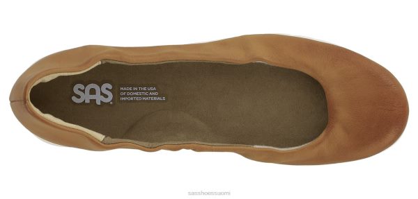 loafer | SAS Shoes säteilevä baletti tasainen pähkinänruskea naiset XTJ24Z25