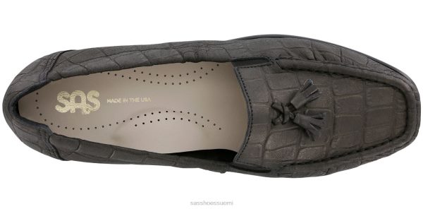 loafer | SAS Shoes toivo lipsahtaa päälle musta krokko naiset XTJ24Z211